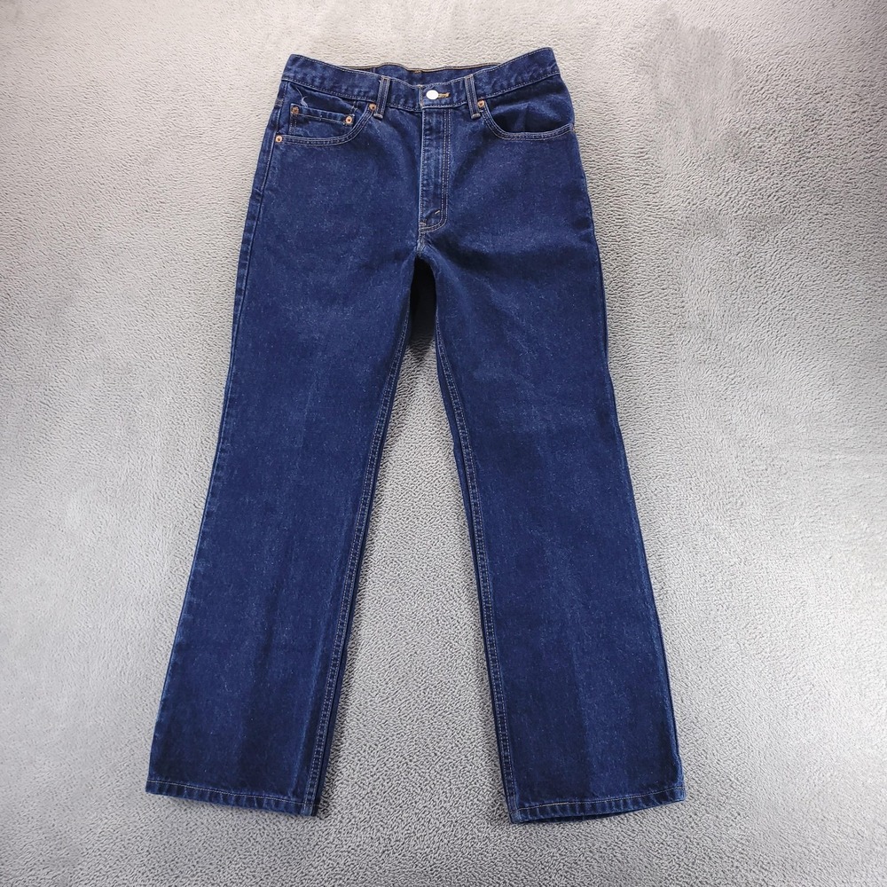 VTG Levis 517 Jeans Mens 34x30 Blue Slim Bootcut Dark Wash Made In USA Y2K